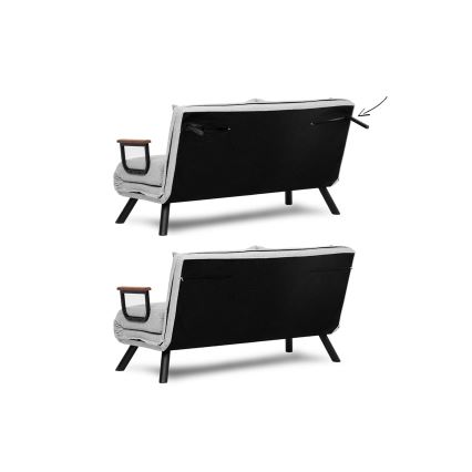 Διθέσιος καναπές-κρεβάτι QIRA γκρι