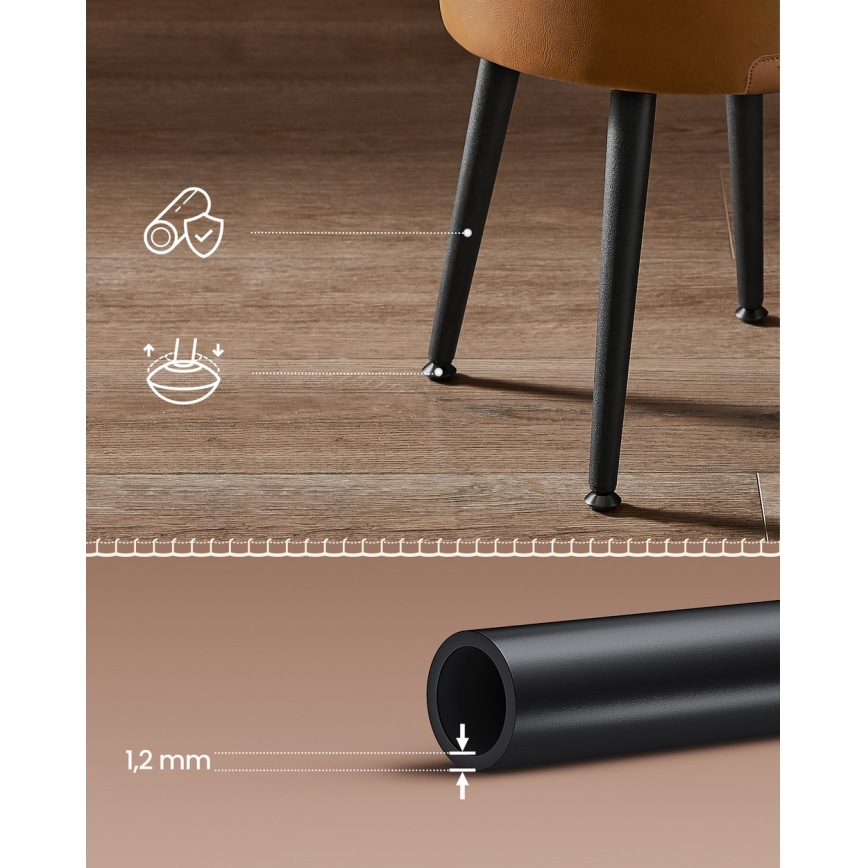 Δερμάτινο σκαμπό CORE σε χρώμα κονιάκ