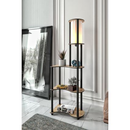 Δαχτυλίδι δαχτυλιδιών NOTO 1xE27/40W/230V μπεζ/μαύρο