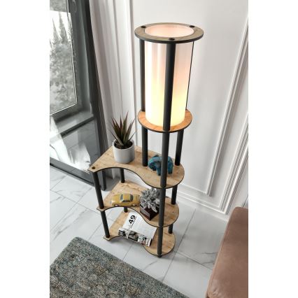 Δαχτυλίδι δαχτυλιδιών NOTO 1xE27/40W/230V μπεζ/μαύρο