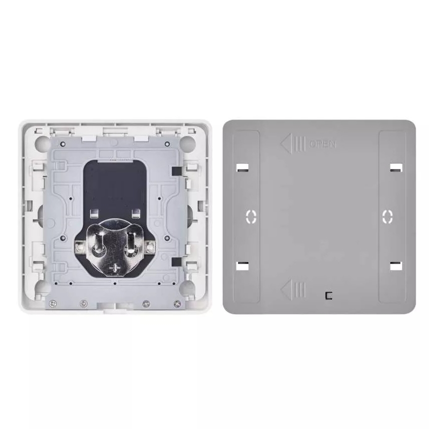 Διακόπτης διπλός GoSmart 1xCR2430 Tuya λευκό