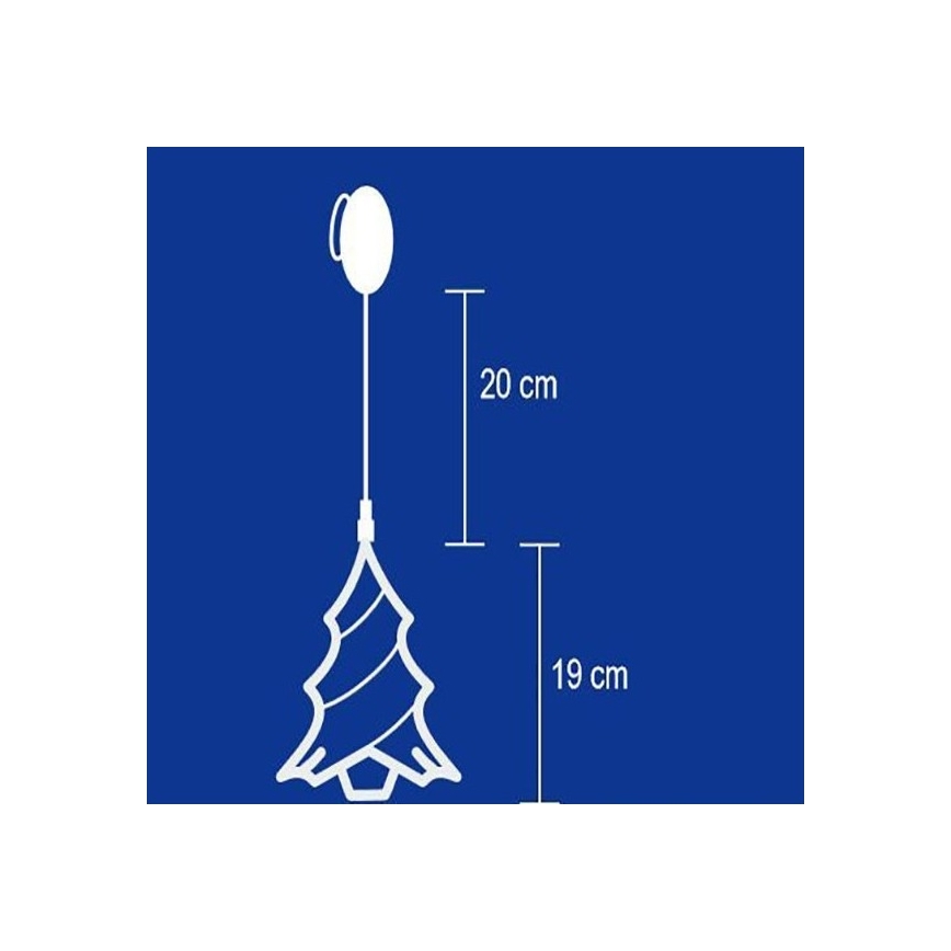 Διακόσμηση παραθύρου 8xLED/3xAA