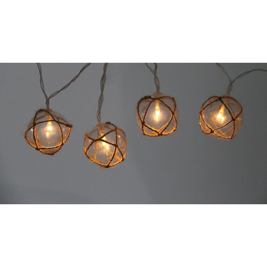 Διακοσμητικά λαμπάκια LED AHNE 10xLED/2xAA 2,1 m θερμό λευκό