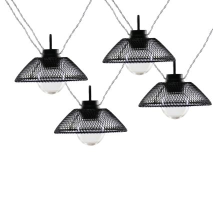 Διακοσμητικά λαμπάκια LED ASTRA 10xLED/2xAA 2,1 m μαύρο