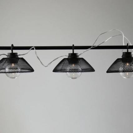 Διακοσμητικά λαμπάκια LED ASTRA 10xLED/2xAA 2,1 m μαύρο