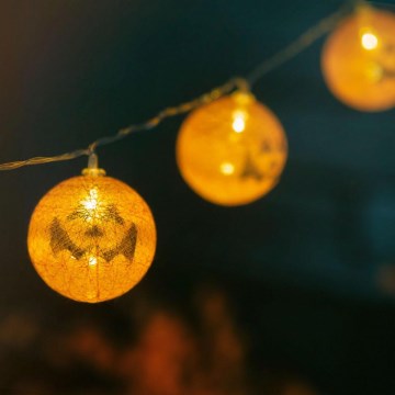 Διακοσμητική αλυσίδα LED HALLOWEEN 10xLED/2xAA 1,5 μ. κολοκύθα