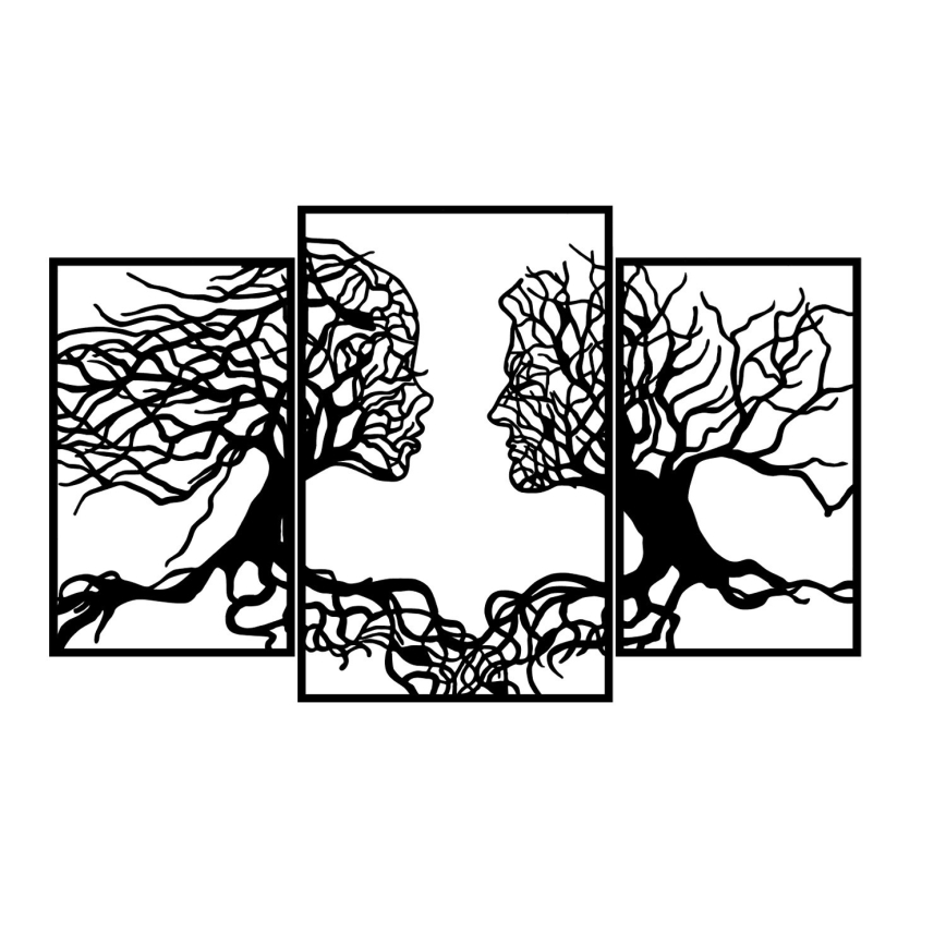 Διακοσμητικό τοίχου 116x71 cm Tree of Life μεταλλικό