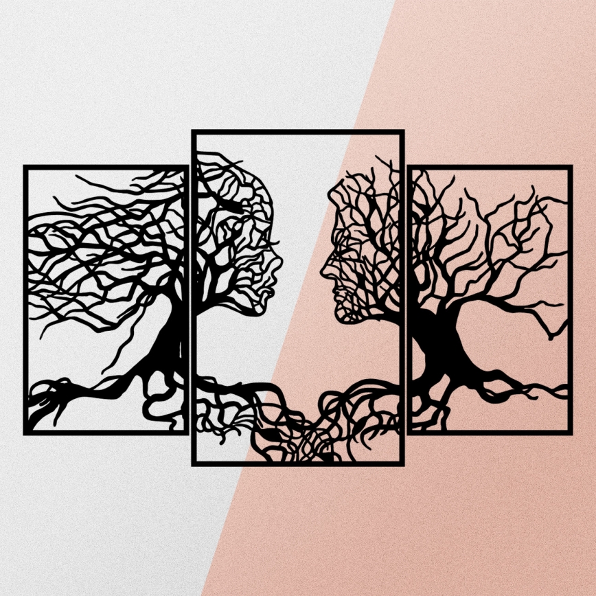 Διακοσμητικό τοίχου 116x71 cm Tree of Life μεταλλικό