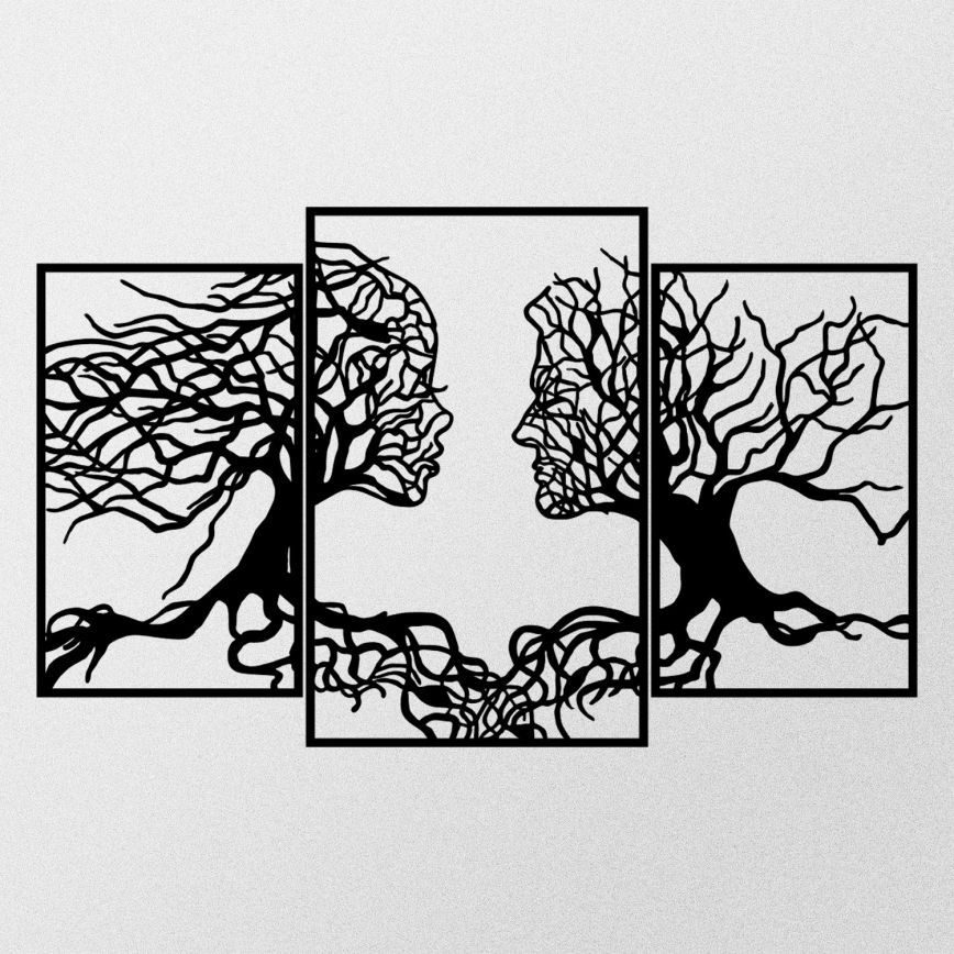 Διακοσμητικό τοίχου 116x71 cm Tree of Life μεταλλικό