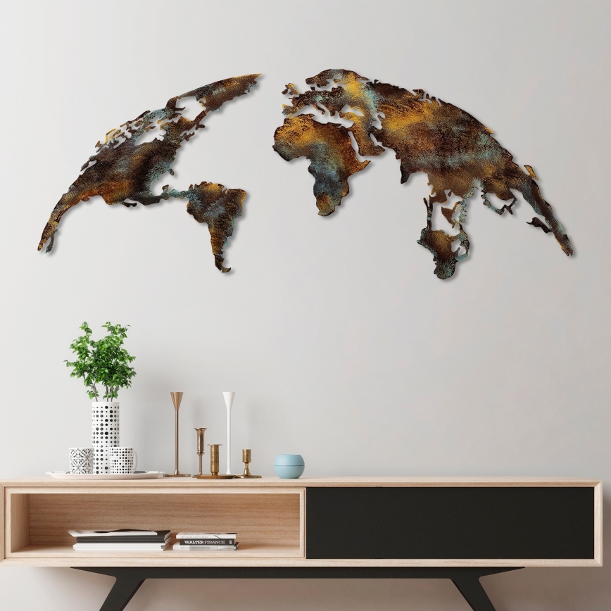 Διακοσμητικό τοίχου 2 τμχ 150x59 cm πλανήτης μεταλλικό