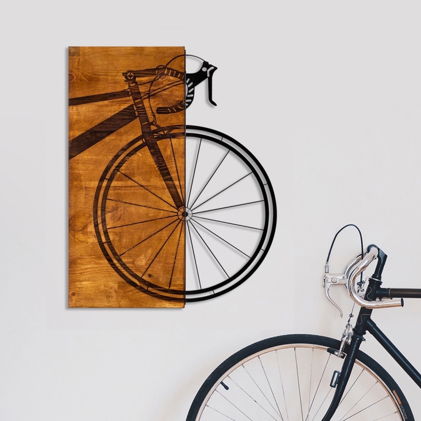 Διακοσμητικό τοίχου 45x58 cm bike ξύλο/μεταλλικό
