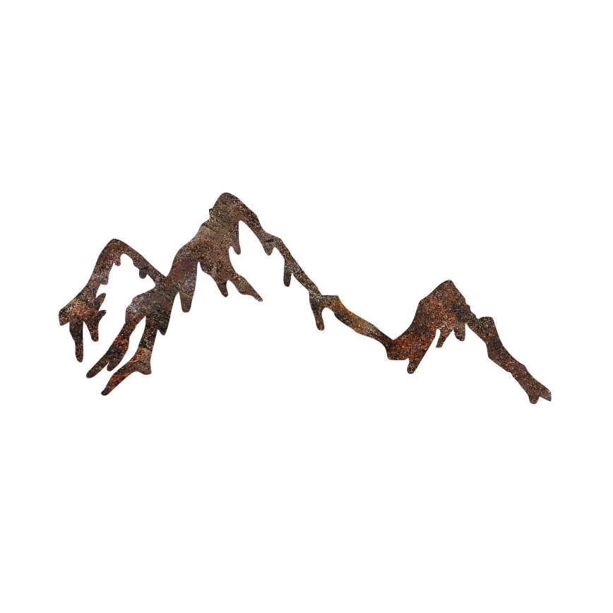 Διακοσμητικό τοίχου 45x70 cm βουνά	 μεταλλικό