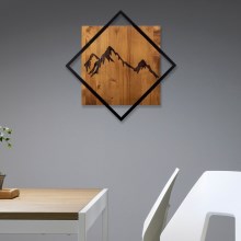 Διακοσμητικό τοίχου 54x54 cm ξύλο/μέταλλο