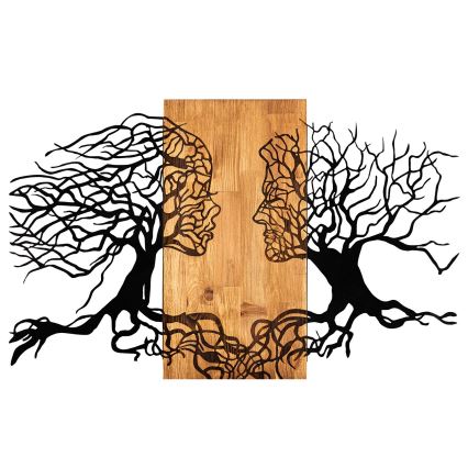 Διακοσμητικό τοίχου 58x92 cm ξύλο/μέταλλο