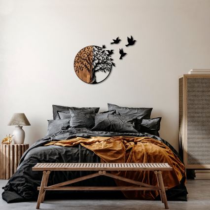 Διακοσμητικό τοίχου 71x92 cm ξύλο/μέταλλο