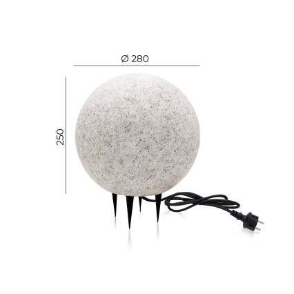 Διακοσμητικό φωτιστικό εξωτερικού χώρου GARDEN BALL 1xE27/40W/230V IP65 δ. 28 cm