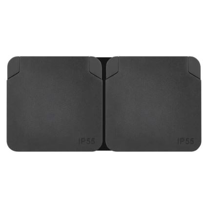 Διπλή υποδοχή για υγρό περιβάλλον IP55
