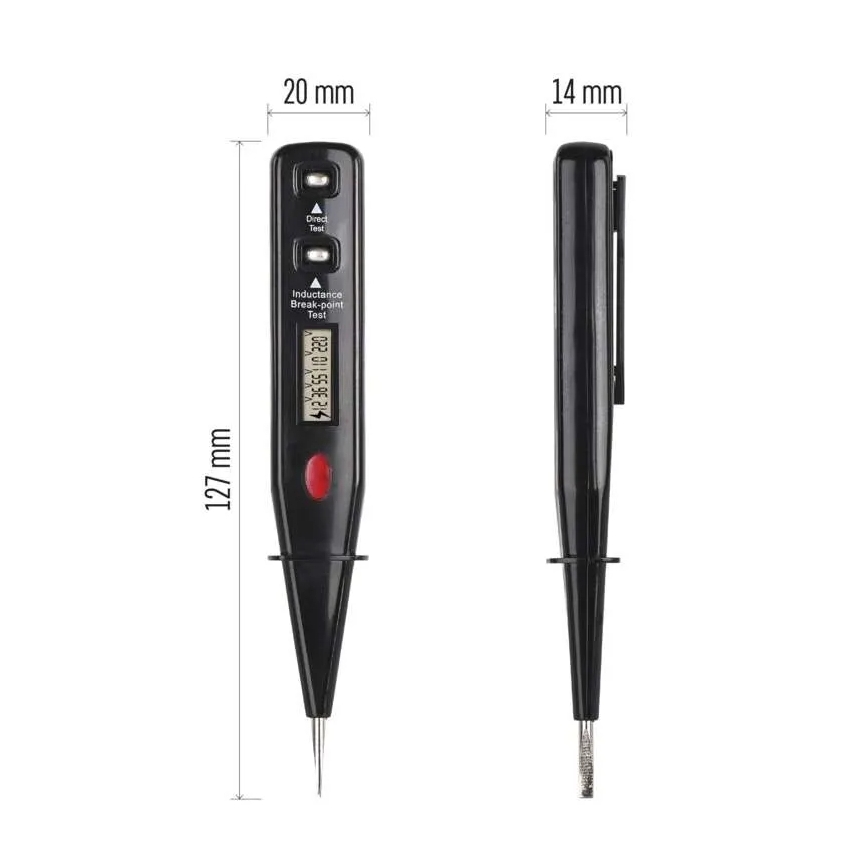 Δοκιμαστής τάσης VT-121 12-250 V μαύρος