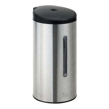 Δοσομετρητής υγρού σαπουνιού 10,2x22 cm ασημί/λευκό