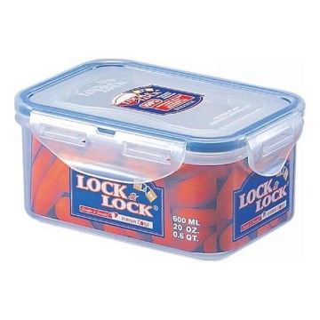 Δοχείο φαγητού LOCK 0,6 l μπλε/διαφανές