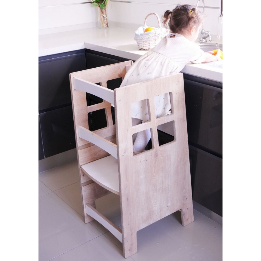 Εκπαιδευτικός πύργος KULE 90x50 cm καφέ/λευκό