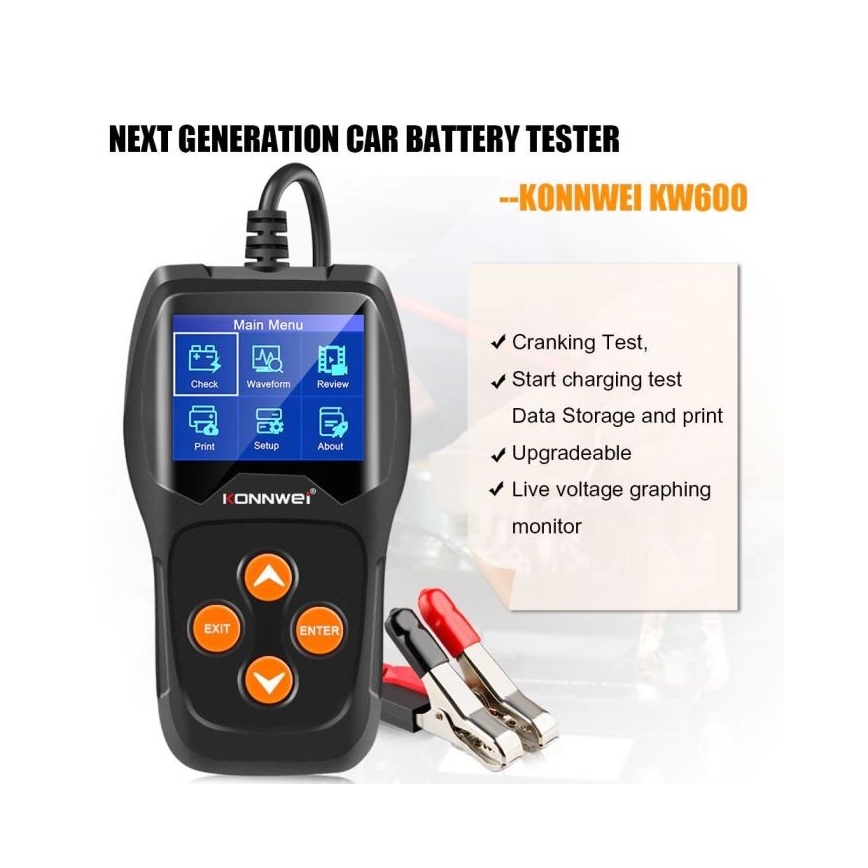 Ελεγκτής - Tester μπαταρίας 12V