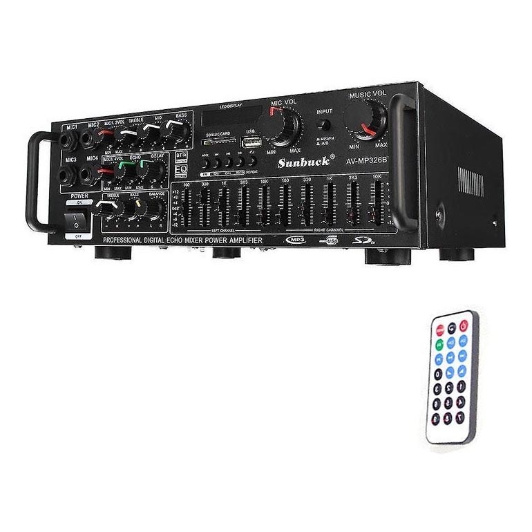 Ενισχυτής με ισοσταθμιστή και MP3 player + τηλεχειριστήριο