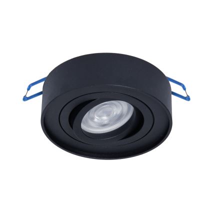 Εντοιχιστό σποτ οροφής NUSA 1xGU5,3/MR16/50W/12V στρογγυλό μαύρο