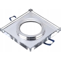 Εντοιχιζόμενο φωτιστικό οροφής 1xGU10/MR16/10W/230V, 9x9 εκ., γυαλιστερό χρώμιο