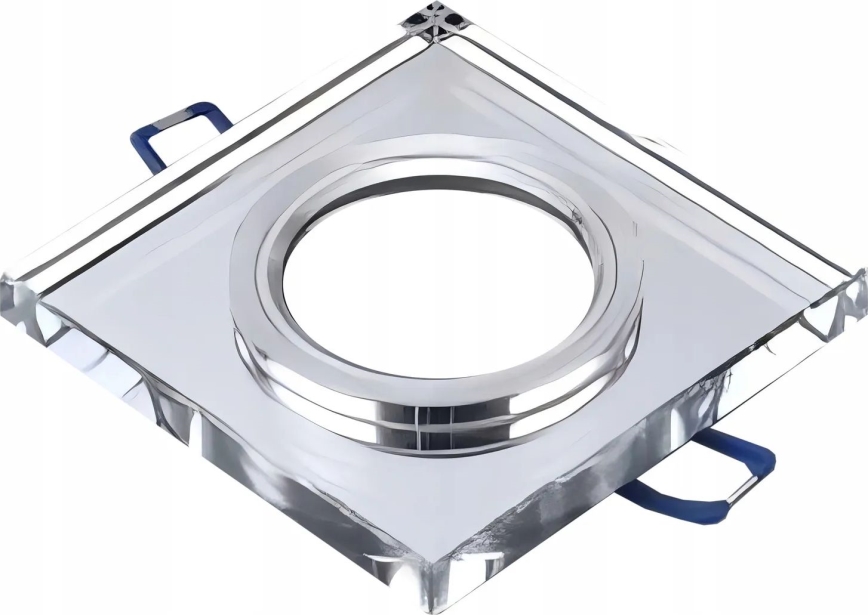 Εντοιχιζόμενο φωτιστικό οροφής 1xGU10/MR16/10W/230V, 9x9 εκ., γυαλιστερό χρώμιο