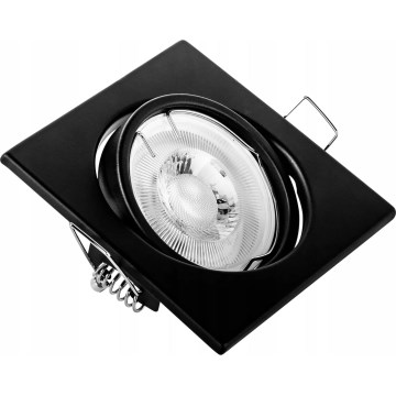 Εντοιχισμένο φωτιστικό οροφής 1xGU10/MR16/10W/230V 9x9 cm μαύρο