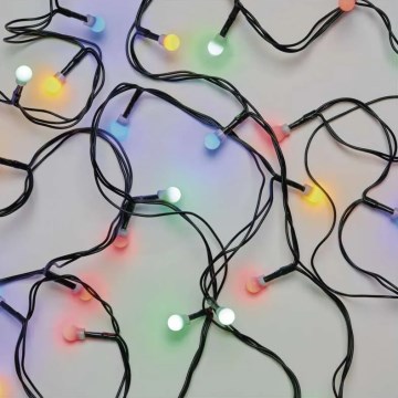 Εξωτερική χριστουγεννιάτικη LED γιρλάντα 80xLED/8 λειτουργίες 13m πολύχρωμη IP44