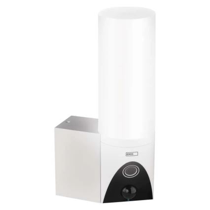 Έξυπνη εξωτερική κάμερα LED με φως GoSmart LED/12W/230V IP65 Wi-Fi Tuya λευκό