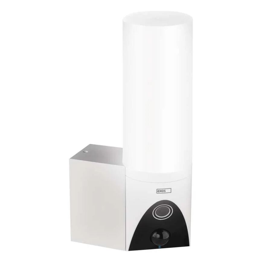 Έξυπνη εξωτερική κάμερα LED με φως GoSmart LED/12W/230V IP65 Wi-Fi Tuya λευκό