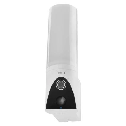 Έξυπνη εξωτερική κάμερα LED με φως GoSmart LED/12W/230V IP65 Wi-Fi Tuya λευκό