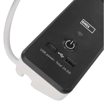 Έξυπνη πολύπριζα με διακόπτη GoSmart 4Z + 1xUSB-A + 1xUSB-C 2 μ Wi-Fi Tuya
