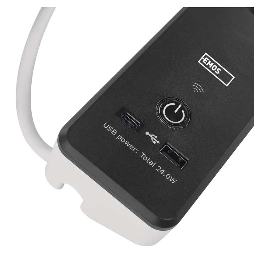 Έξυπνη πολύπριζα με διακόπτη GoSmart 4Z + 1xUSB-A + 1xUSB-C 2 μ Wi-Fi Tuya