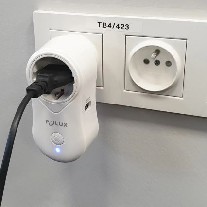 Έξυπνη πρίζα SMART 3400W/230V Wi-Fi Tuya + USB SCHUKO