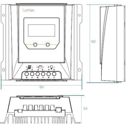 Έξυπνος ρυθμιστής φόρτισης MPPT 12-24V/20A IP32