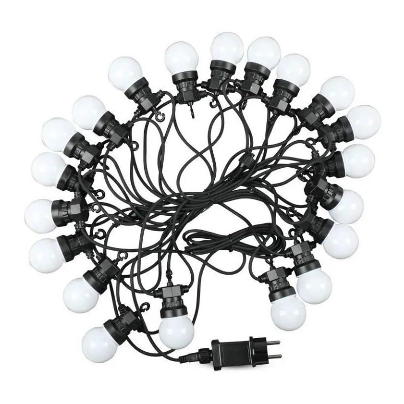 Εξωτερικά λαμπάκια LED STRING 10m 20xLED/0,5W/24/230V 3000K IP44