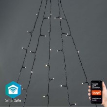 Εξωτερικά Χριστουγεννιάτικα λαμπάκια κουρτίνα LED 200xLED/8 λειτουργίες  5x7m IP65 Wi-Fi Tuya