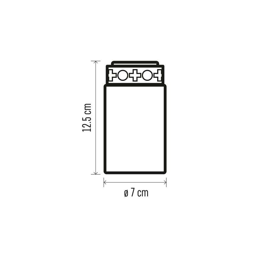 Εξωτερική διακόσμηση LED 1xLED/2xC IP44 κόκκινο