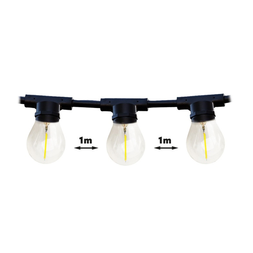 Εξωτερική διακοσμητική σειρά MIMOSA 20xE27/1,3W/230V IP44 20μ