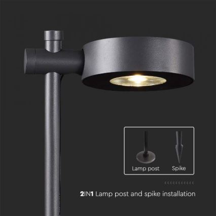 Εξωτερικό LED φωτιστικό LED/7W/230V 4000K IP65 μαύρο