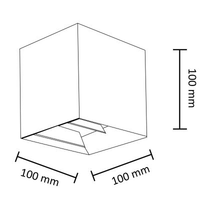 Εξωτερικό επιτοίχιο φωτιστικό KIOTO 1xG9/5W/230V IP44 μαύρο