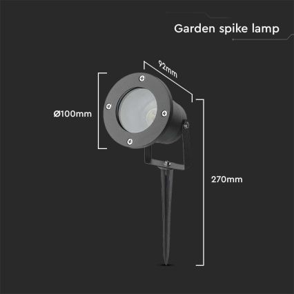Εξωτερικό φωτιστικό 1xGU10/35W/230V IP65