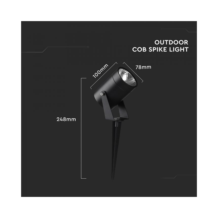 Εξωτερικό φωτιστικό LED 10W, 230V, 3000K, IP65