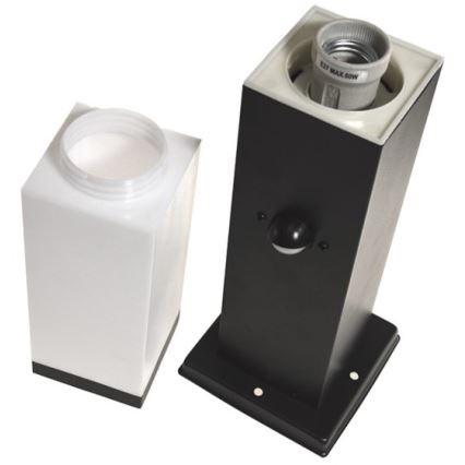 Εξωτερικό φωτιστικό με αισθητήρα SOPPA 1xE27/60W/230V IP44 45 εκ. μαύρο