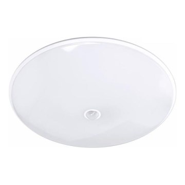 Εξωτερικό φωτιστικό οροφής LED με αισθητήρα VISTA, LED/15W/230V, Ø 26 cm, IP54, λευκό