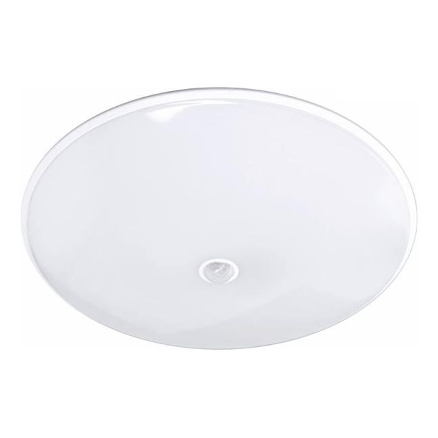 Εξωτερικό φωτιστικό οροφής LED με αισθητήρα VISTA, LED/15W/230V, Ø 26 cm, IP54, λευκό